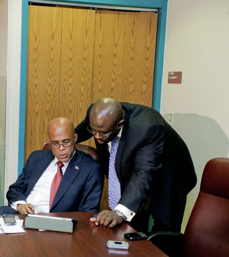 The writer and President Martelly