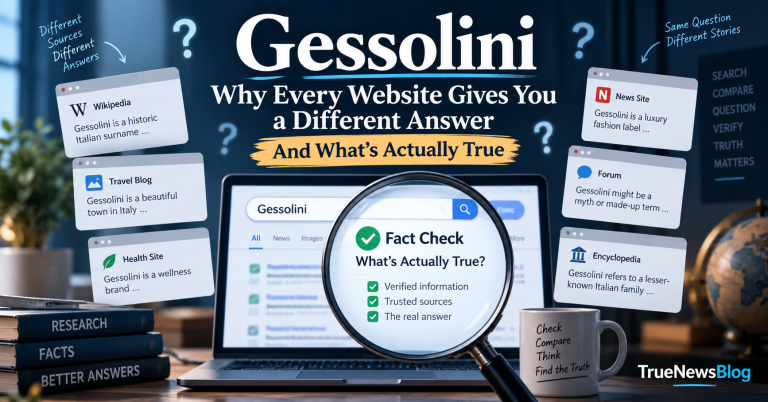 Gessolini: Why Every Website Gives You a Different Answer (And What’s Actually True)